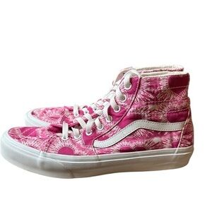 Vans Sk8-Hi Hearts Pink Tie Dye High Top Sneakers Valentine's Size 10.5